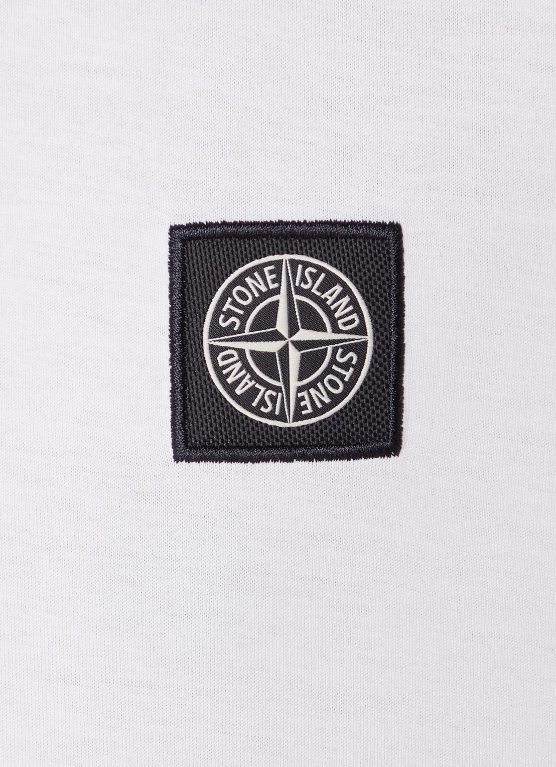 Stone Island 24113 T-shirt met logo - detail 5 wit