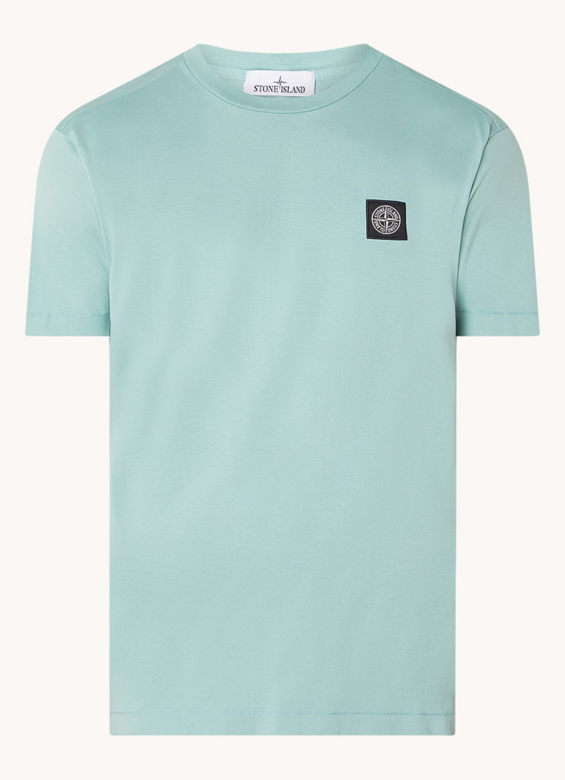 Stone Island 24113 T-shirt met logo - voorkant 2 mint