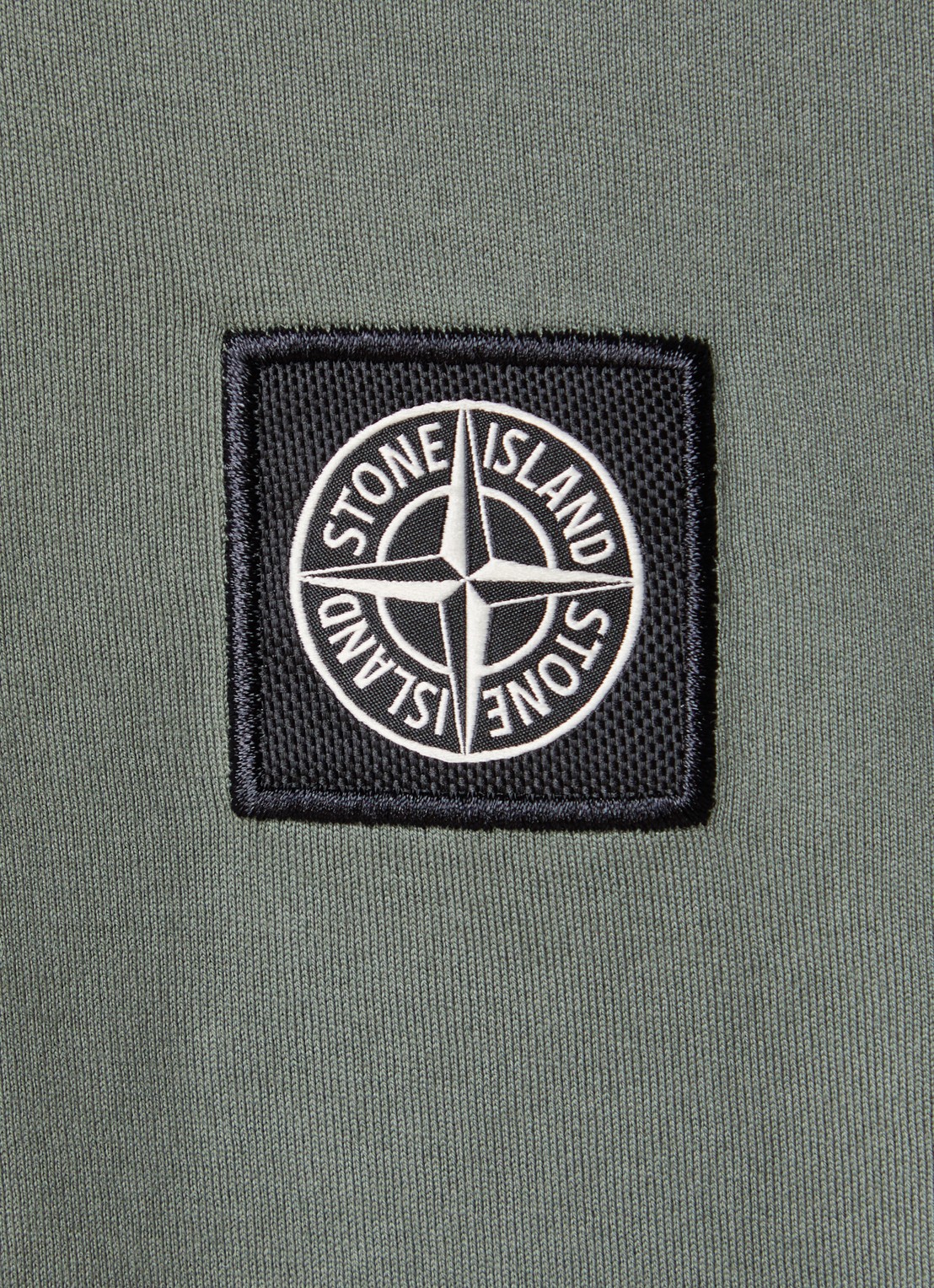 Stone Island 24113 T-shirt met logo - detail 2 legergroen