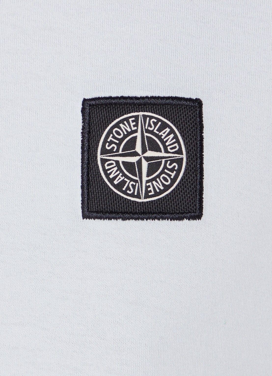 Stone Island 24113 T-shirt met logo - detail 2 lichtblauw