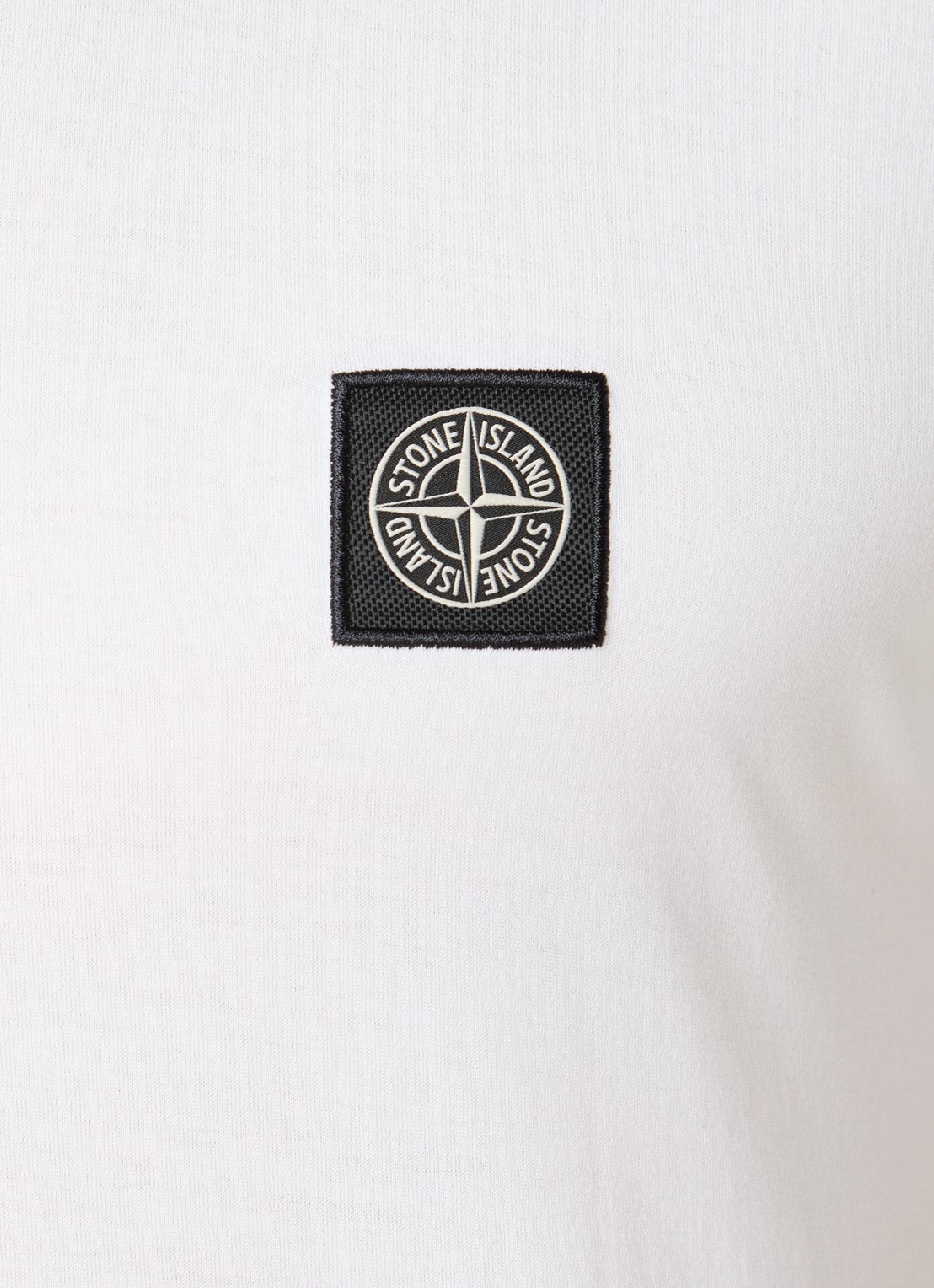 Stone Island 24113 T-shirt met logo - detail 2 wit