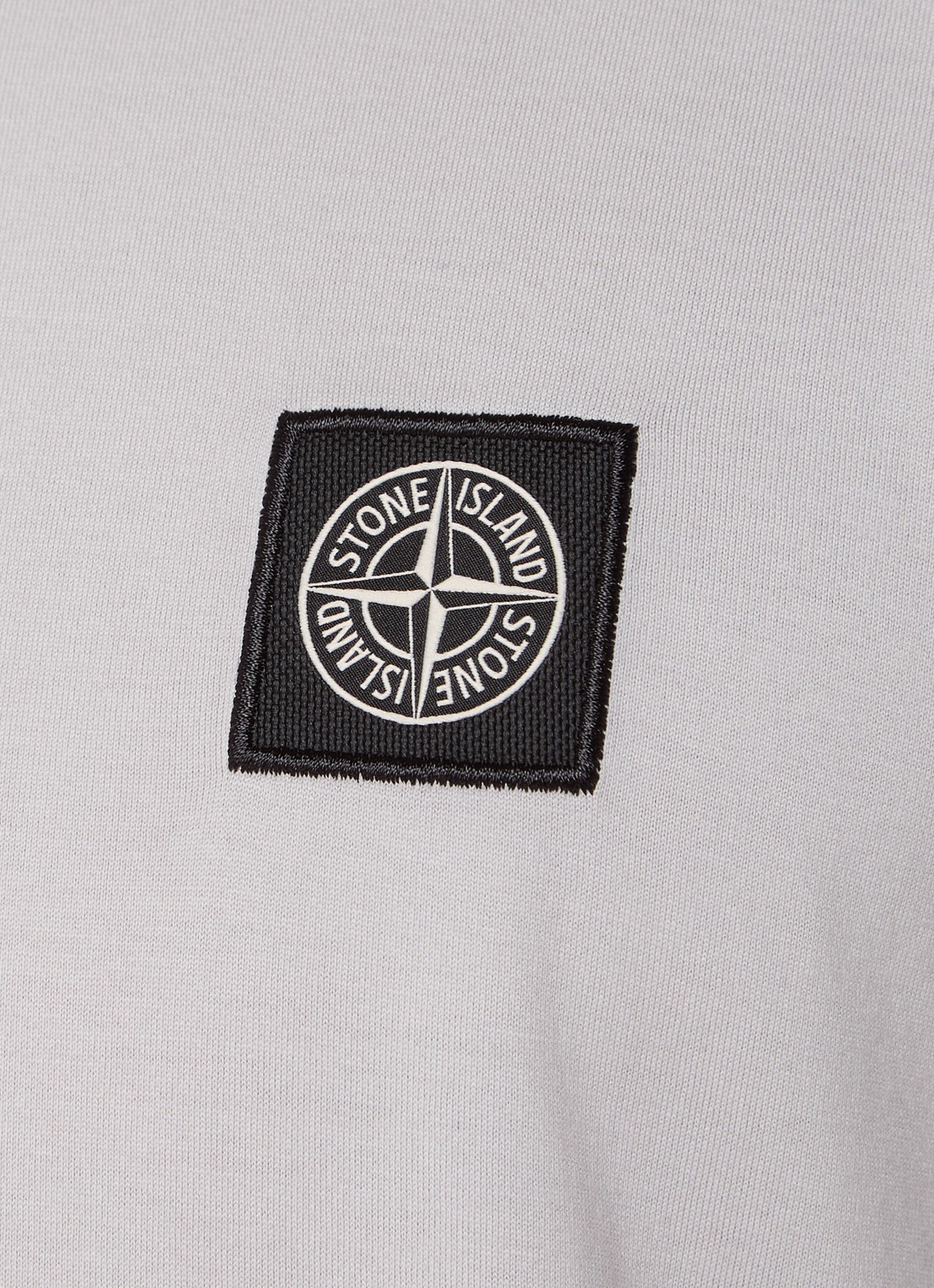 Stone Island 24113 T-shirt met logo - detail 2 lichtgrijs