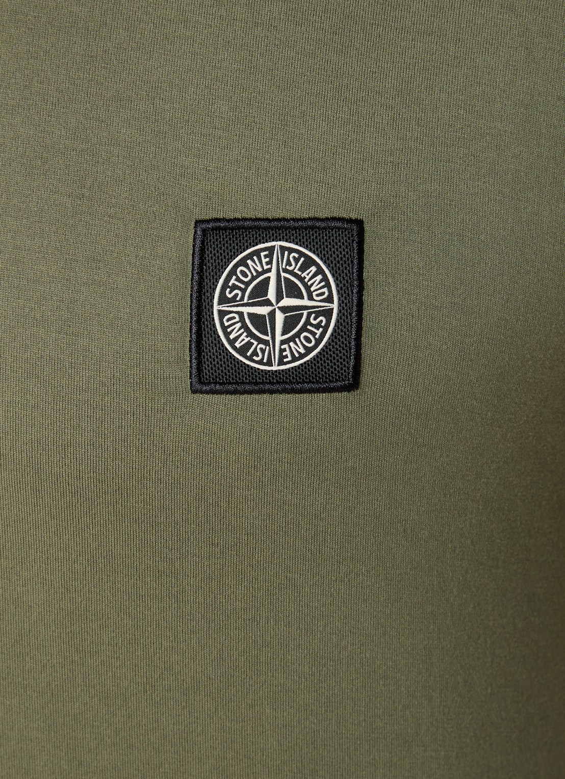 Stone Island 24113 T-shirt met logo - detail 2 legergroen