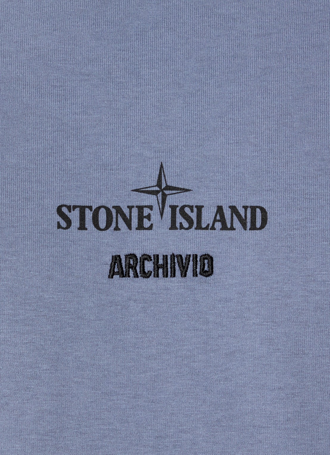 Stone Island 2NS91 T-shirt met logo- en backprint - detail 3 blauwgrijs