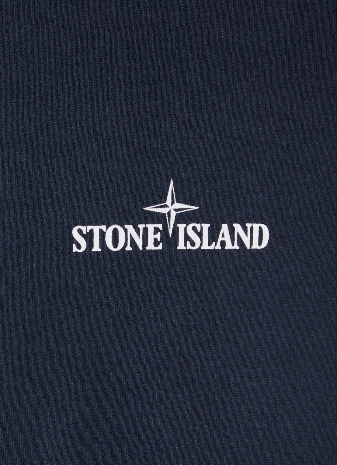 Stone Island 2RC89 T-shirt met logo- en backprint - detail 2 donkerblauw