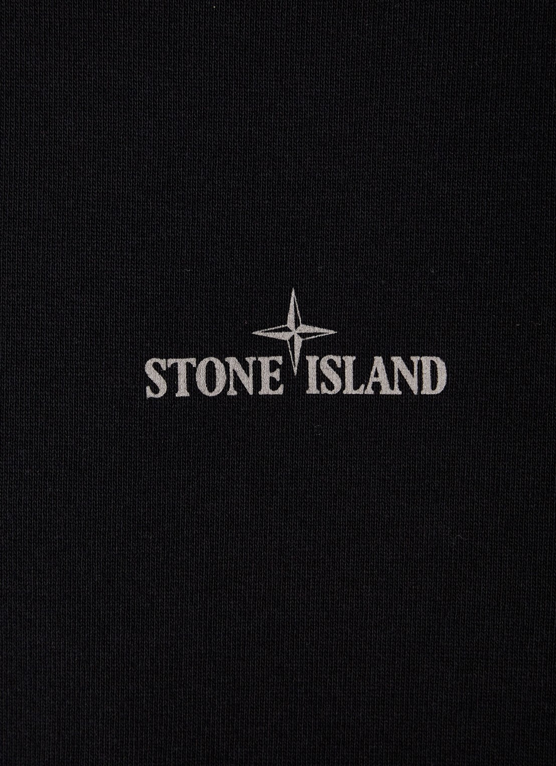 Stone Island 2RCE6 T-shirt met logo- en backprint - detail 2 zwart