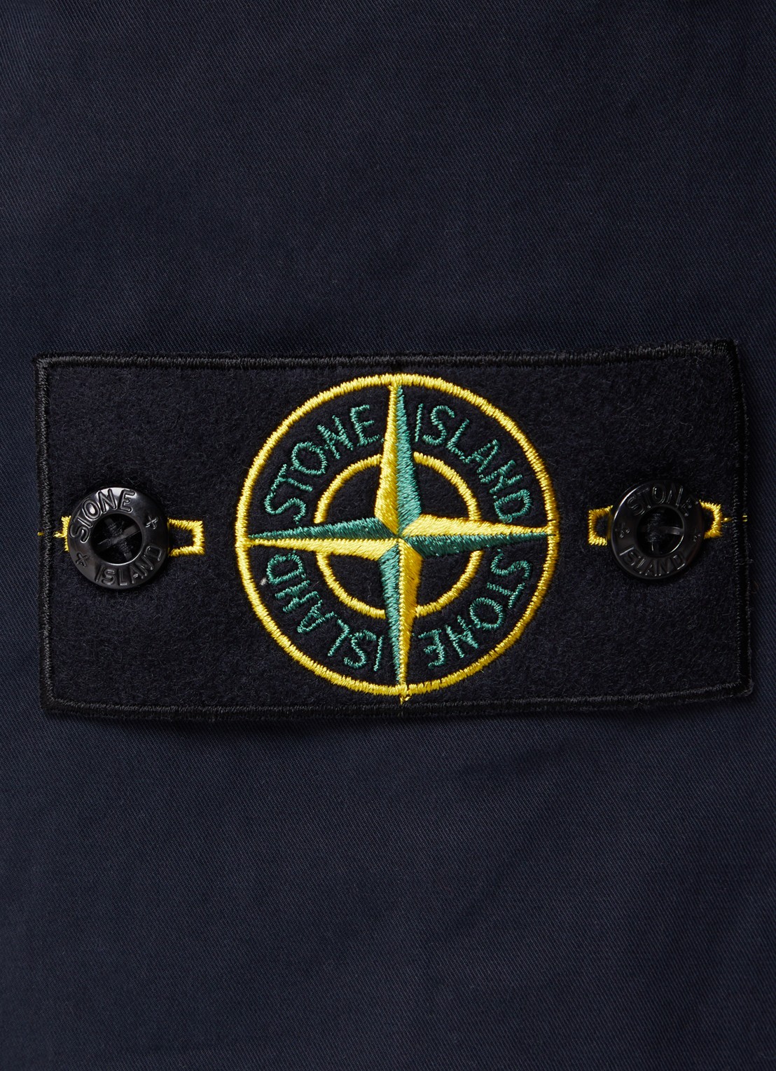 Stone Island 30410 tapered fit cargobroek met logo  - detail 3 donkerblauw