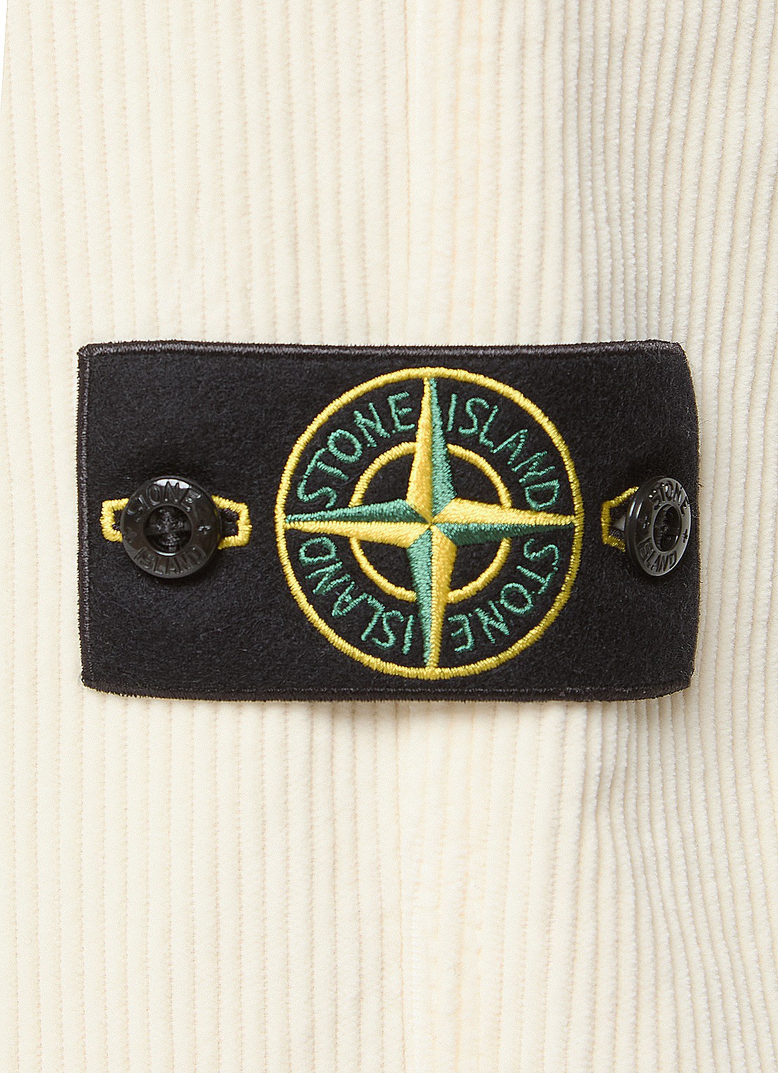 Stone Island 3100059 Straight fit broek van corduroy - detail 6 creme