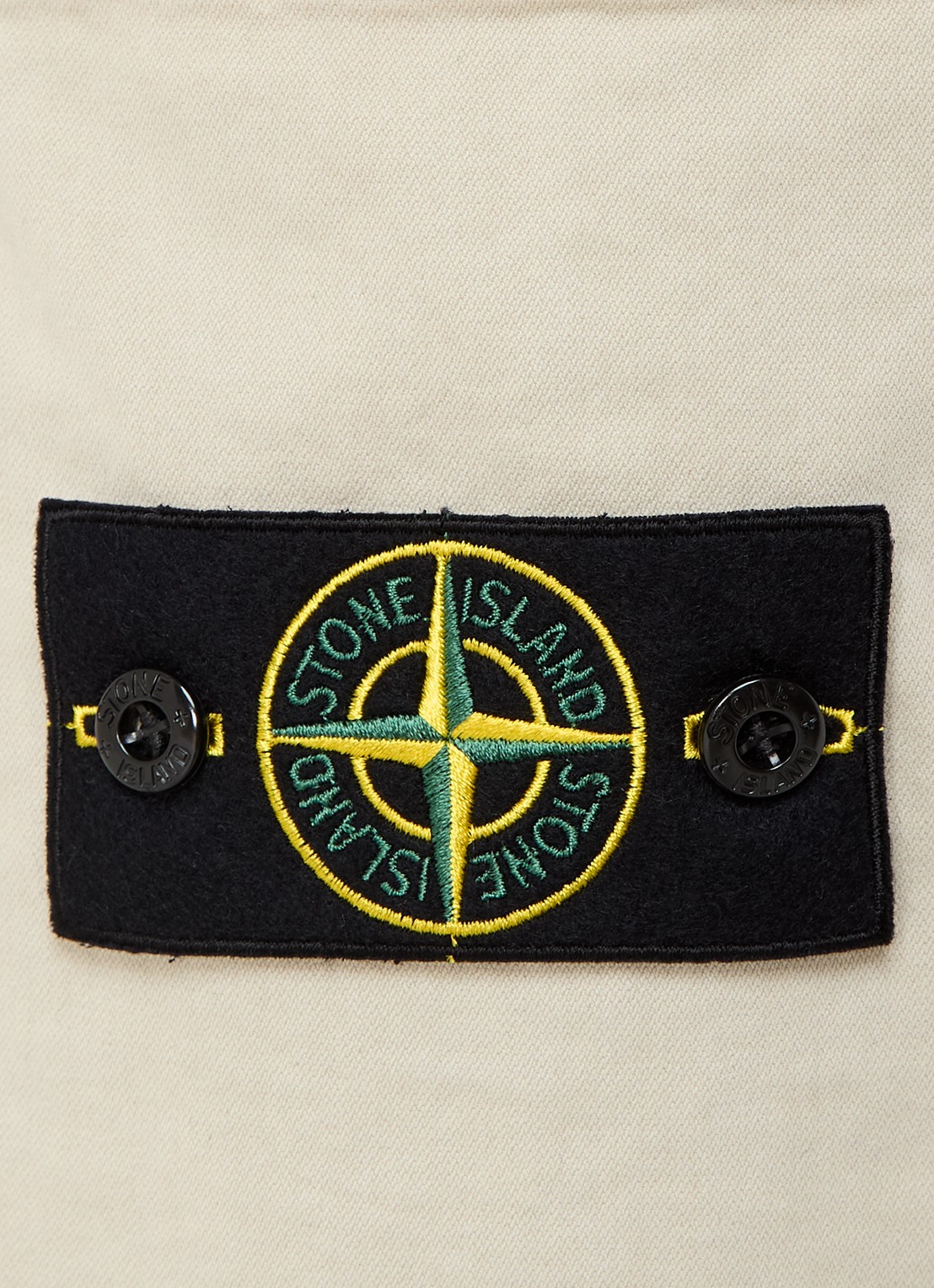 Stone Island 313L1 tapered fit cargobroek met logo - detail 3 beige