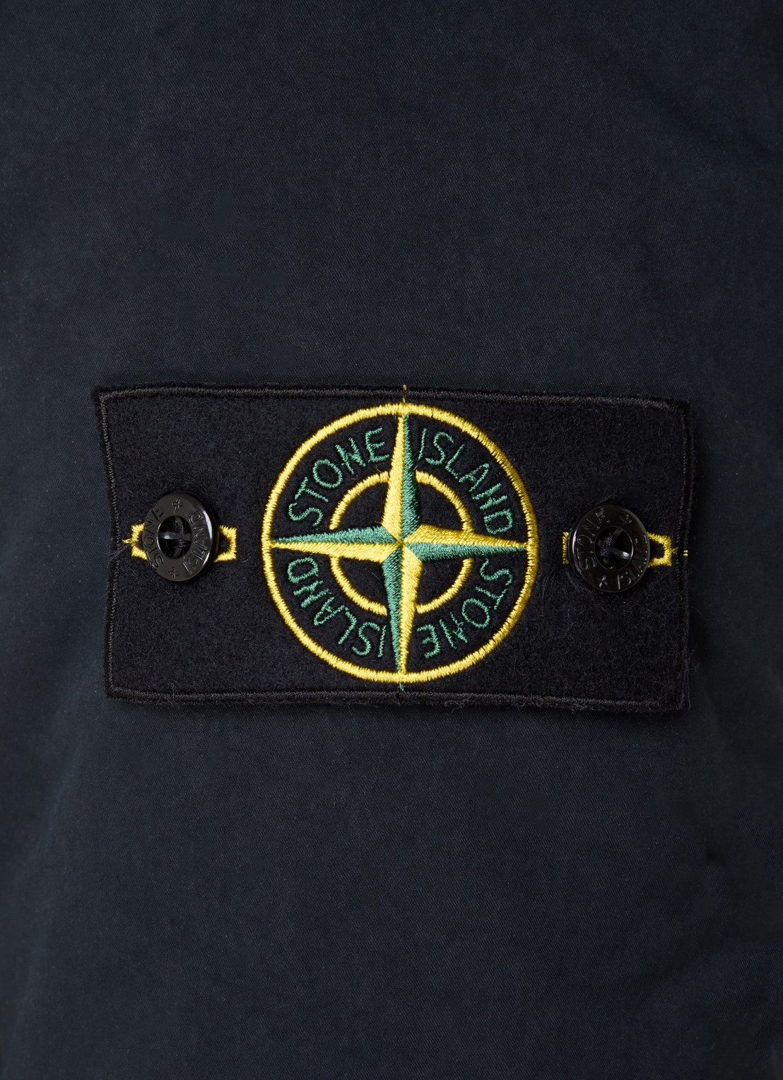 Stone Island 42149 trenchcoat met steekzakken en logo - detail 4 donkerblauw