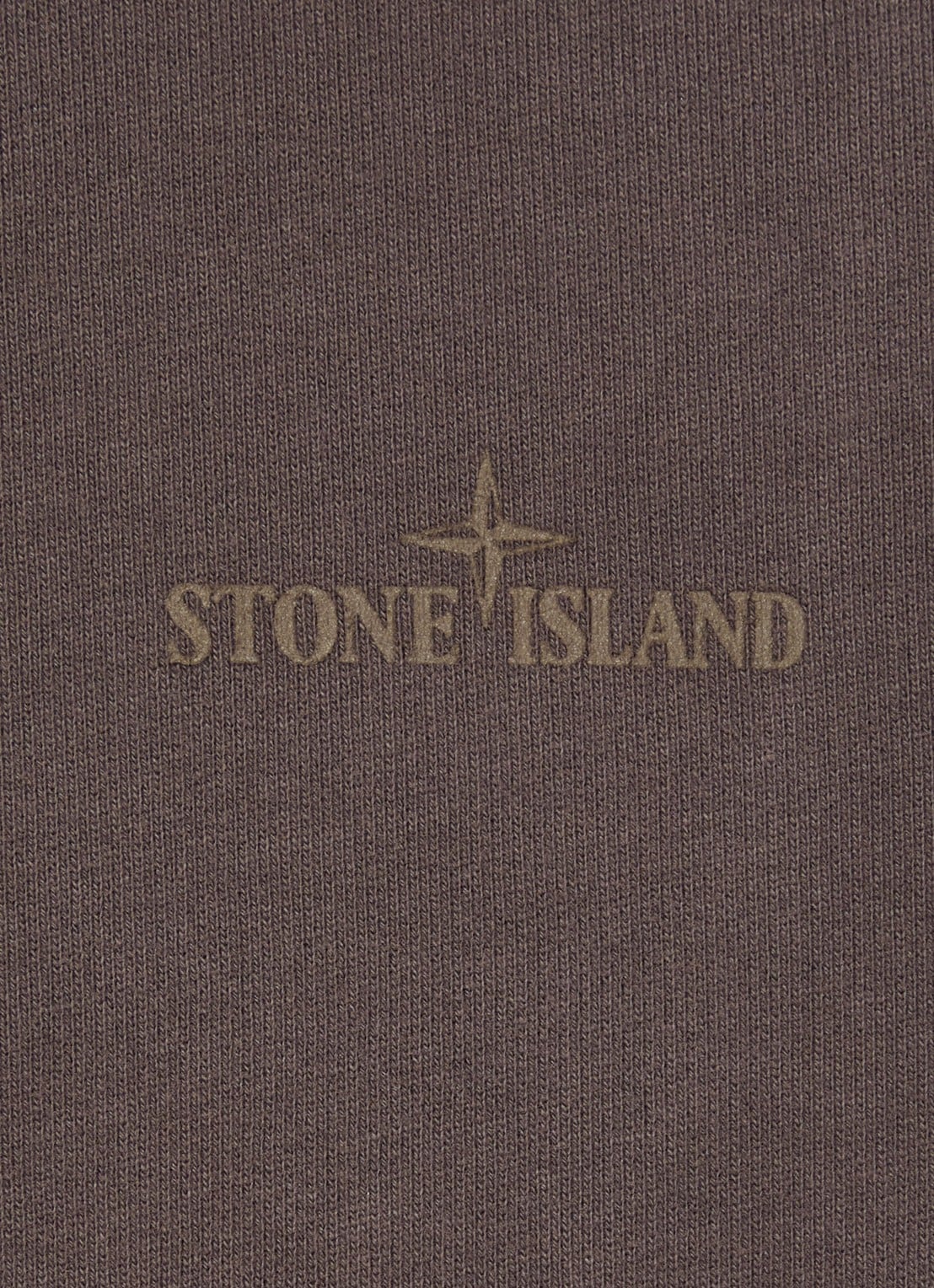 Stone Island 6100037 Sweater met logoprint - detail 2 lichtbruin
