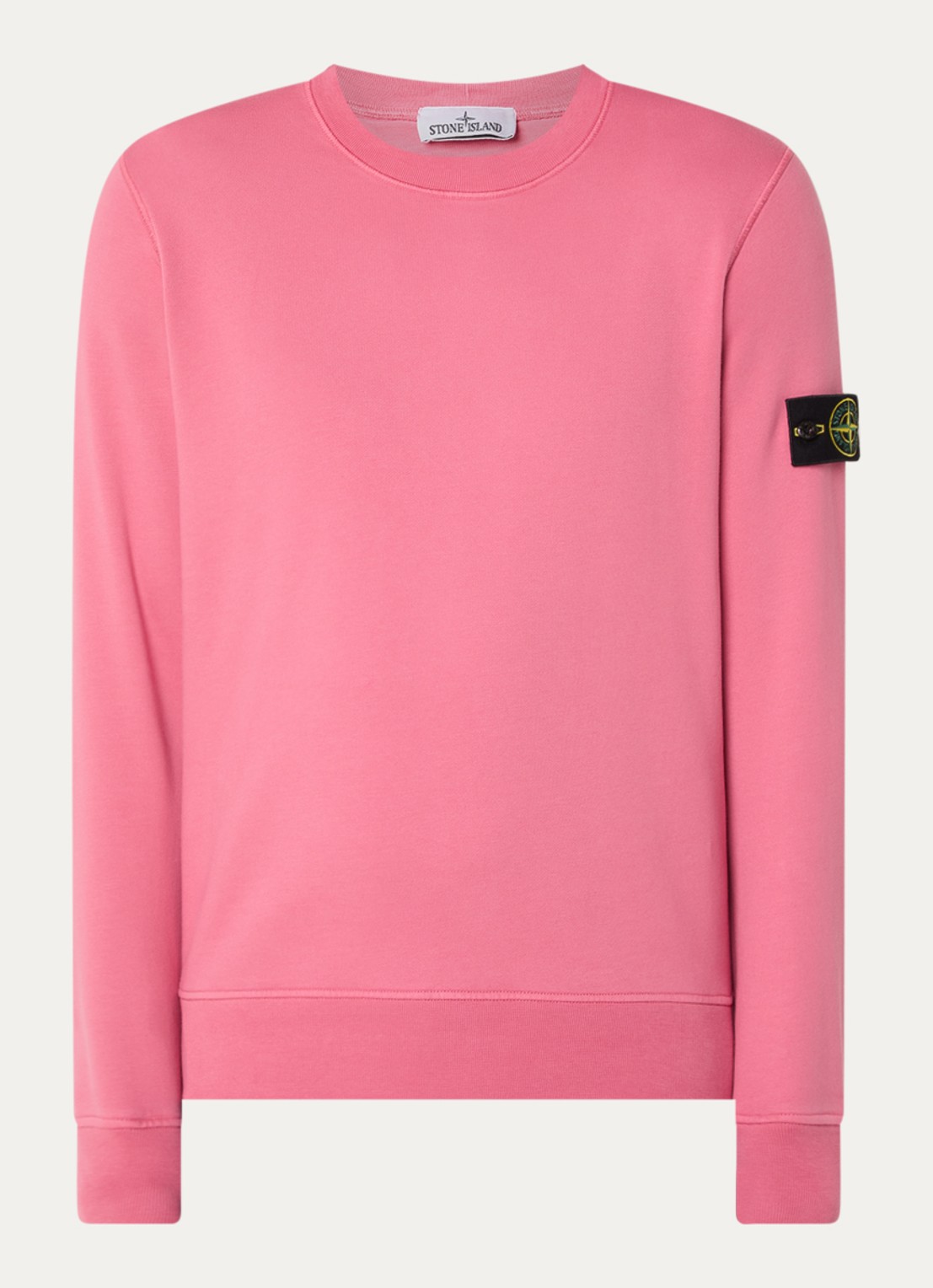 Stone Island 6100060 Sweater met logo - voorkant 3 roze