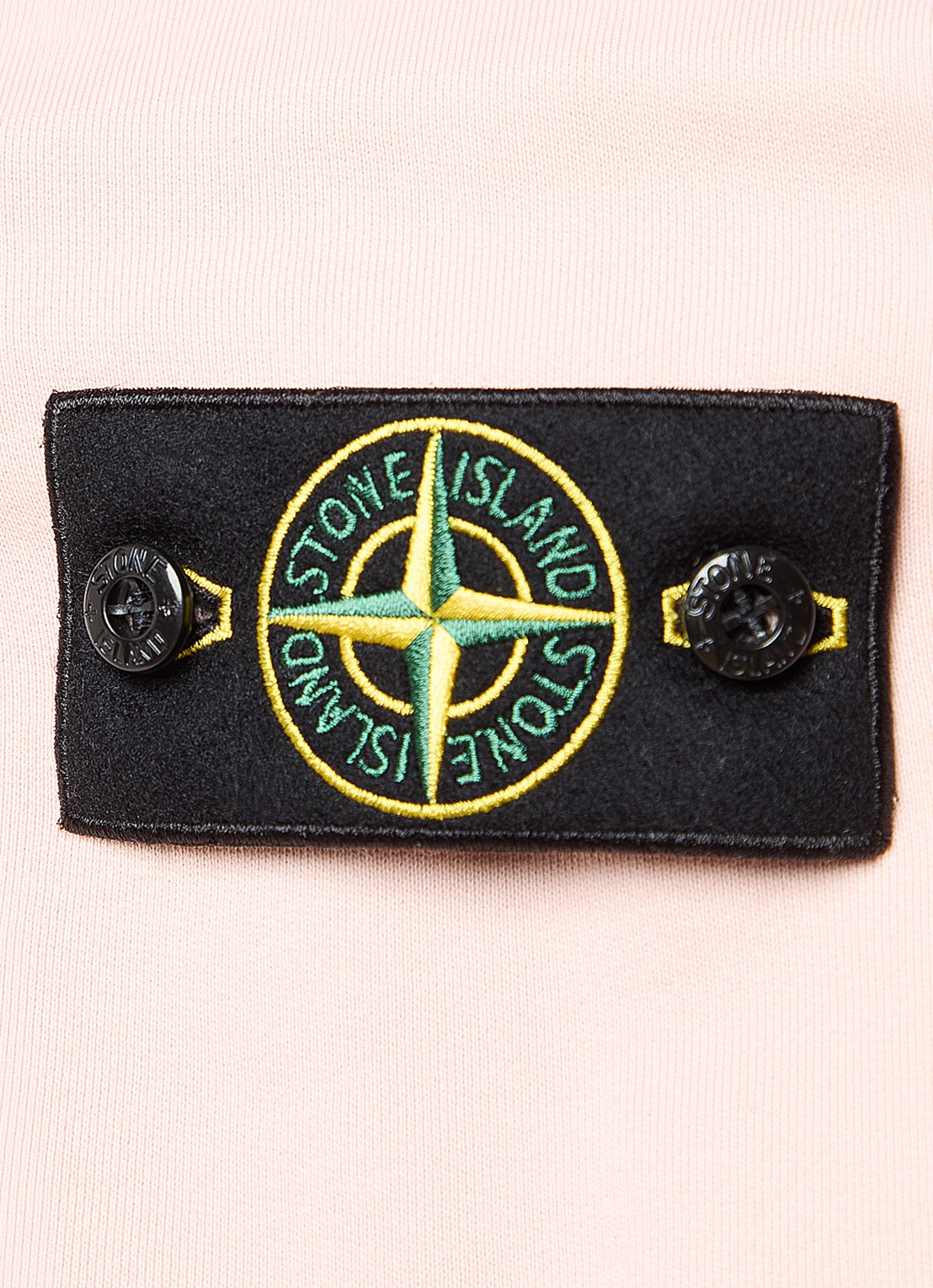 Stone Island 6100060 Sweater met logo - detail 4 lichtroze