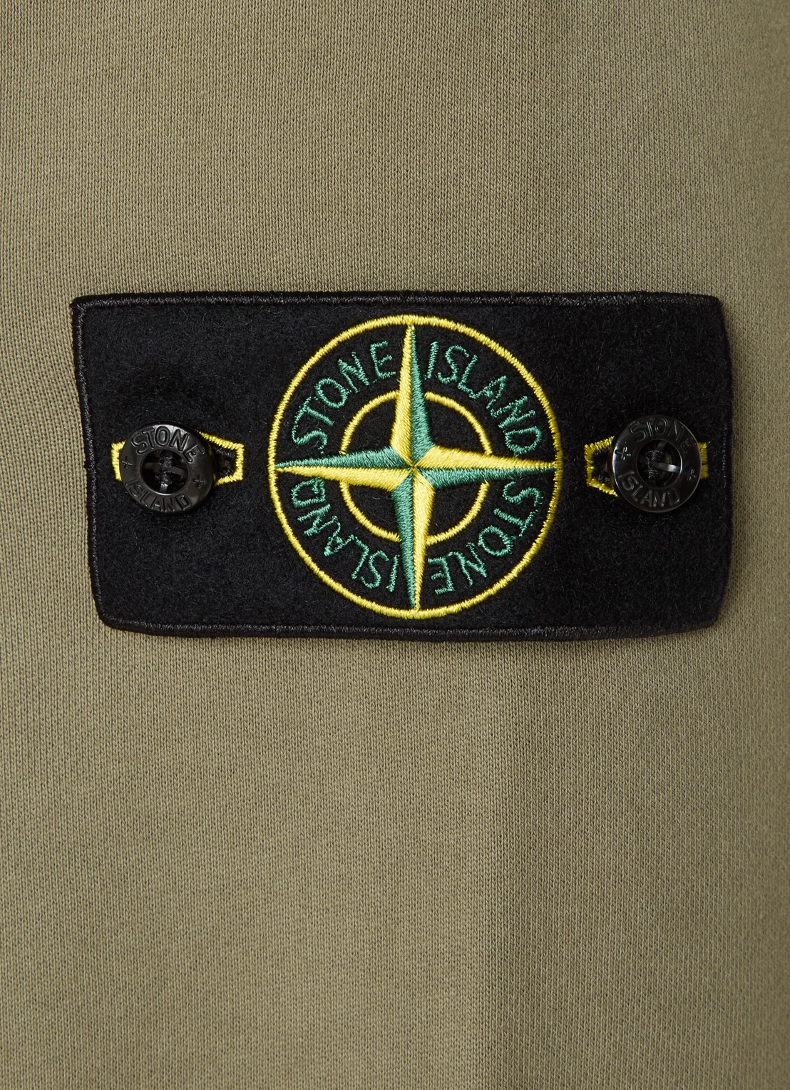 Stone Island 6100060 Sweater met logo - detail 5 legergroen