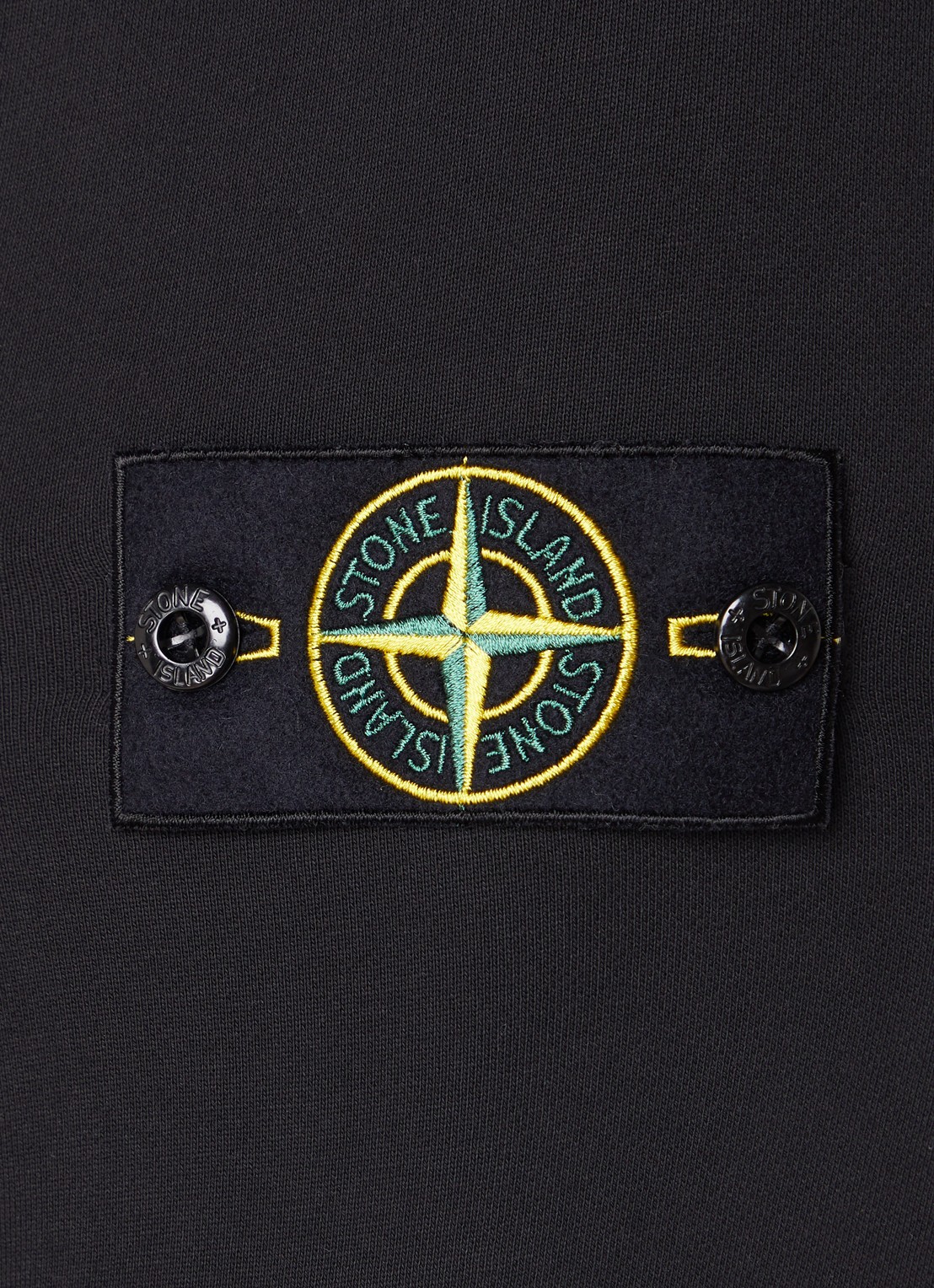 Stone Island 63051 sweater met logo - detail 3 zwart
