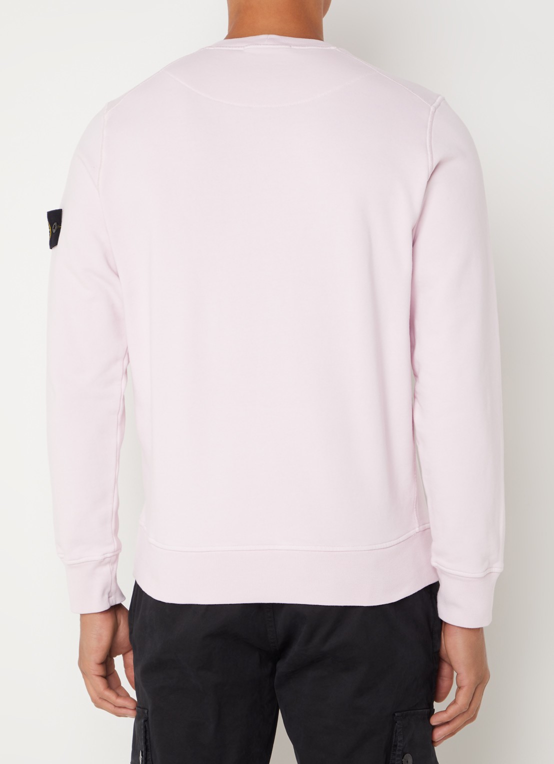 Stone Island 63051 sweater met logo - achterkant 3 roze