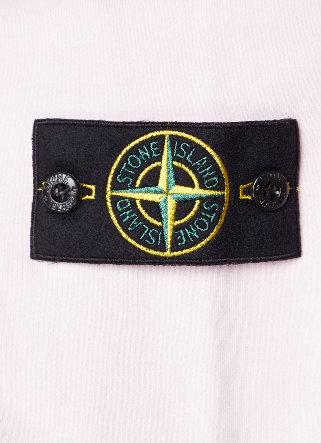 Stone Island 63051 sweater met logo - detail 2 roze