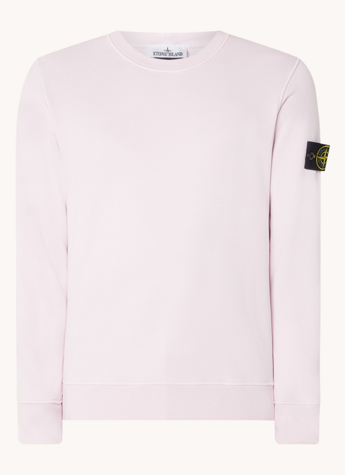 Stone Island 63051 sweater met logo - voorkant 4 roze
