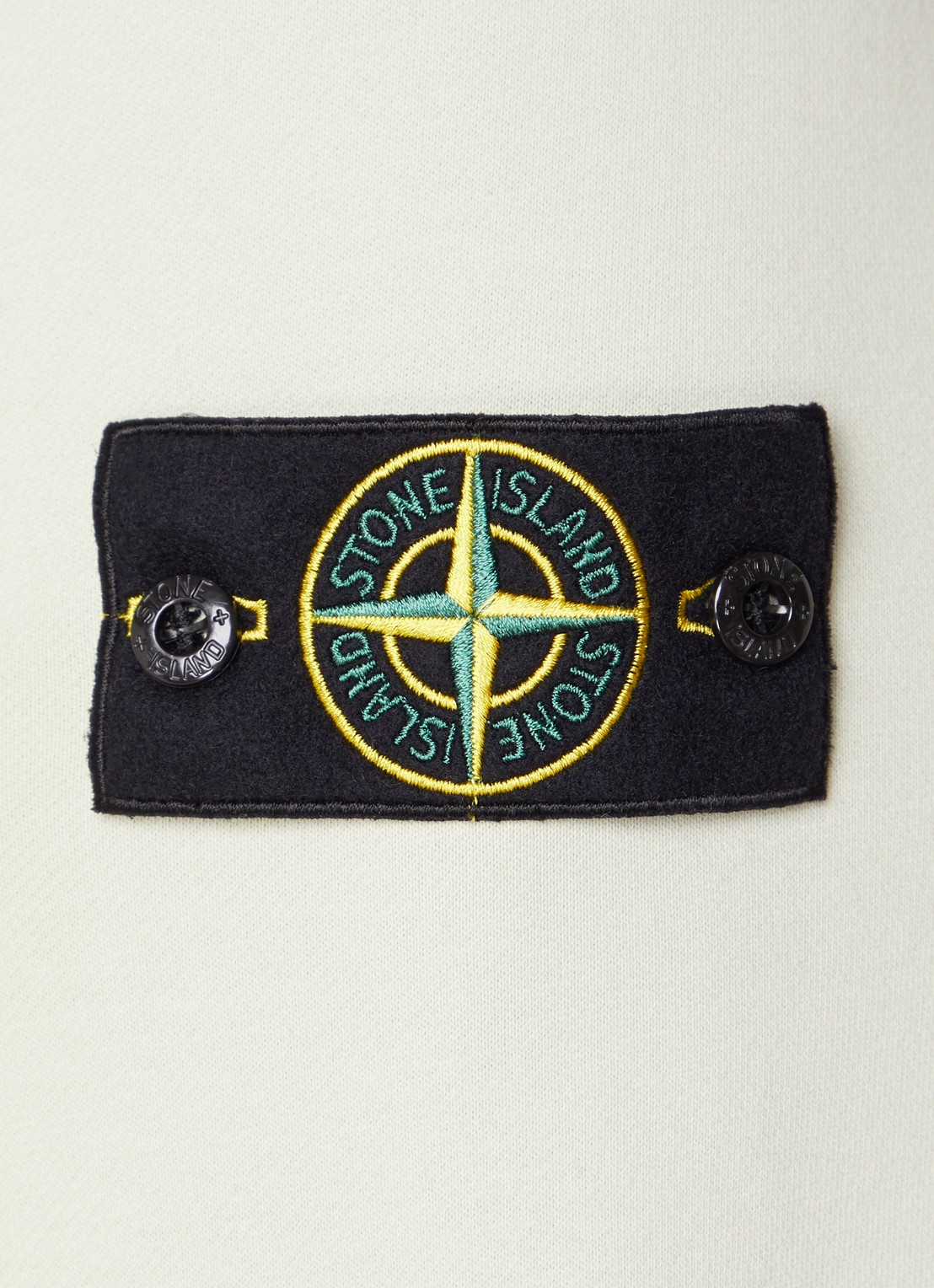 Stone Island 63051 sweater met logo - detail 3 lindegroen