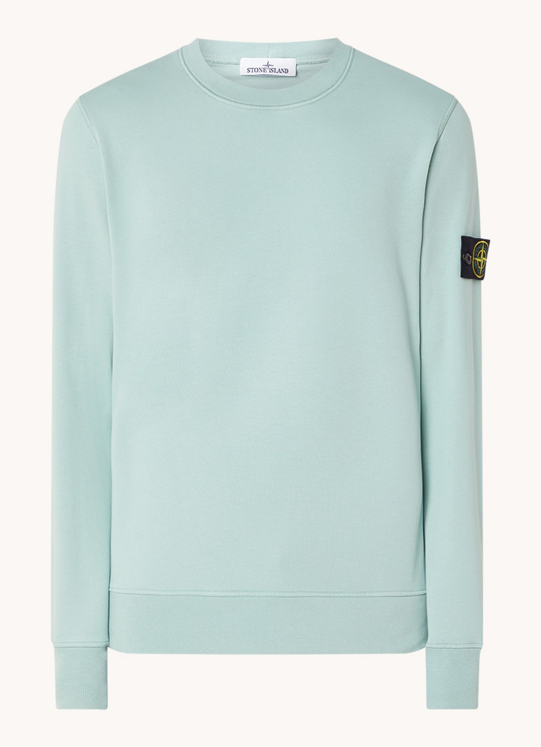 Stone Island 63051 sweater met logo - voorkant 3 mint