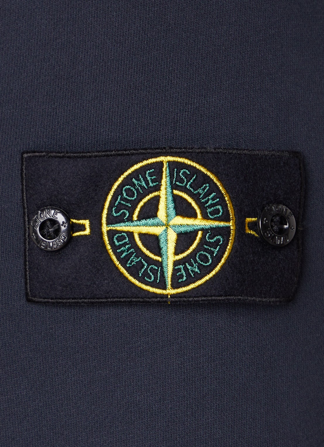 Stone Island 63051 sweater met logo - detail 2 donkerblauw