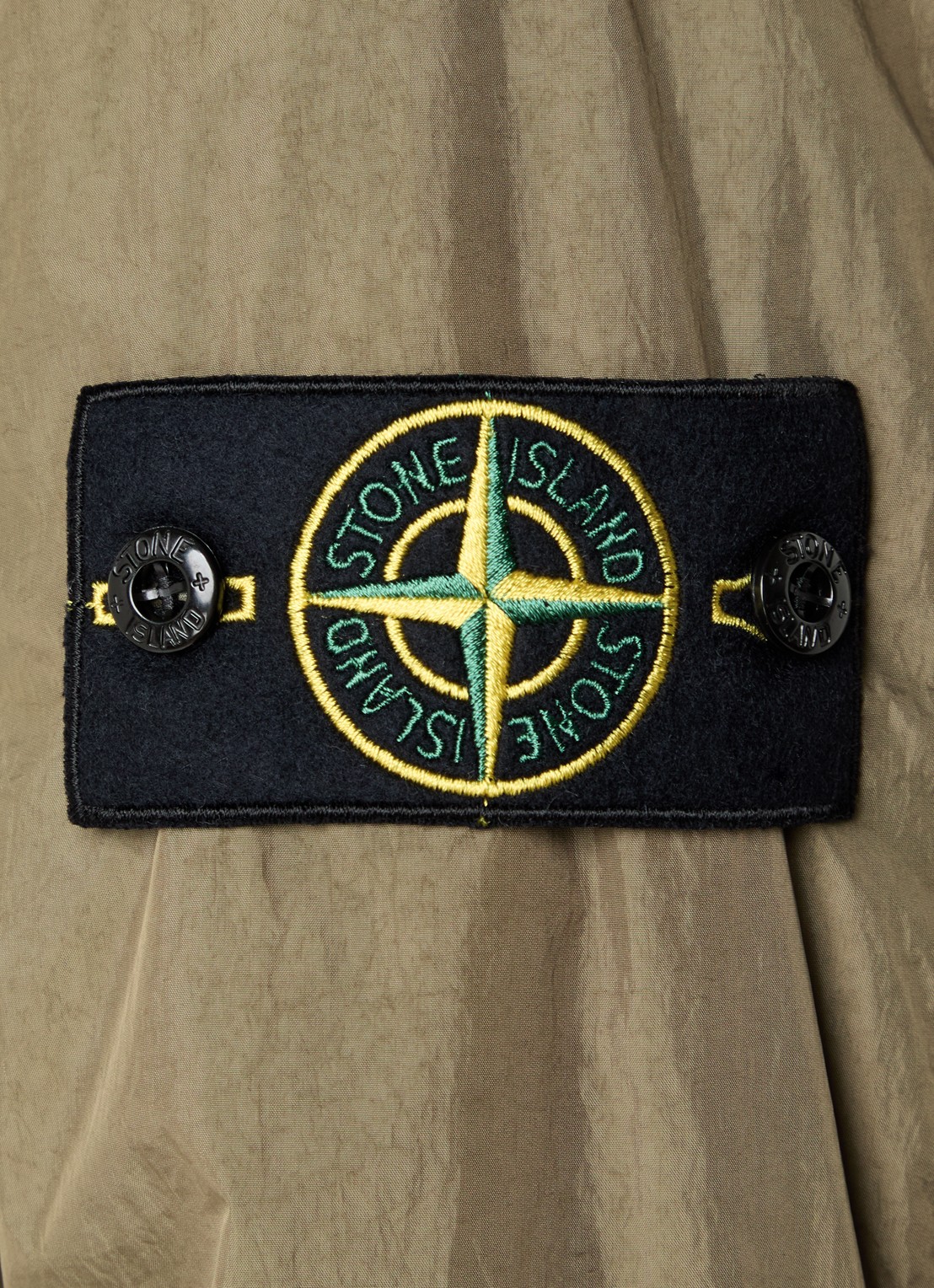Stone Island 77087 jack met borstzak en logo - detail 3 mosgroen