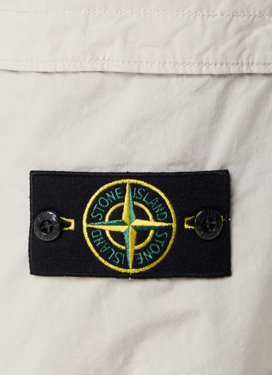Stone Island 93582 tapered fit cargobroek met steekzakken en logo - detail 3 grijs