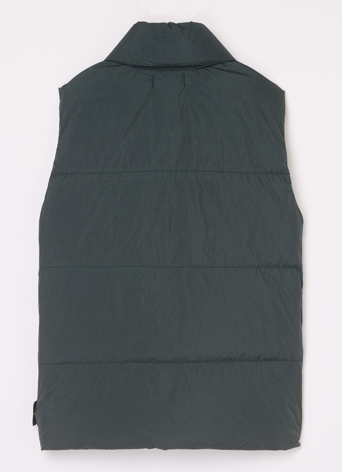 Stone Island G0123 gewatteerde bodywarmer met donsvulling - achterkant 3 bronsgroen