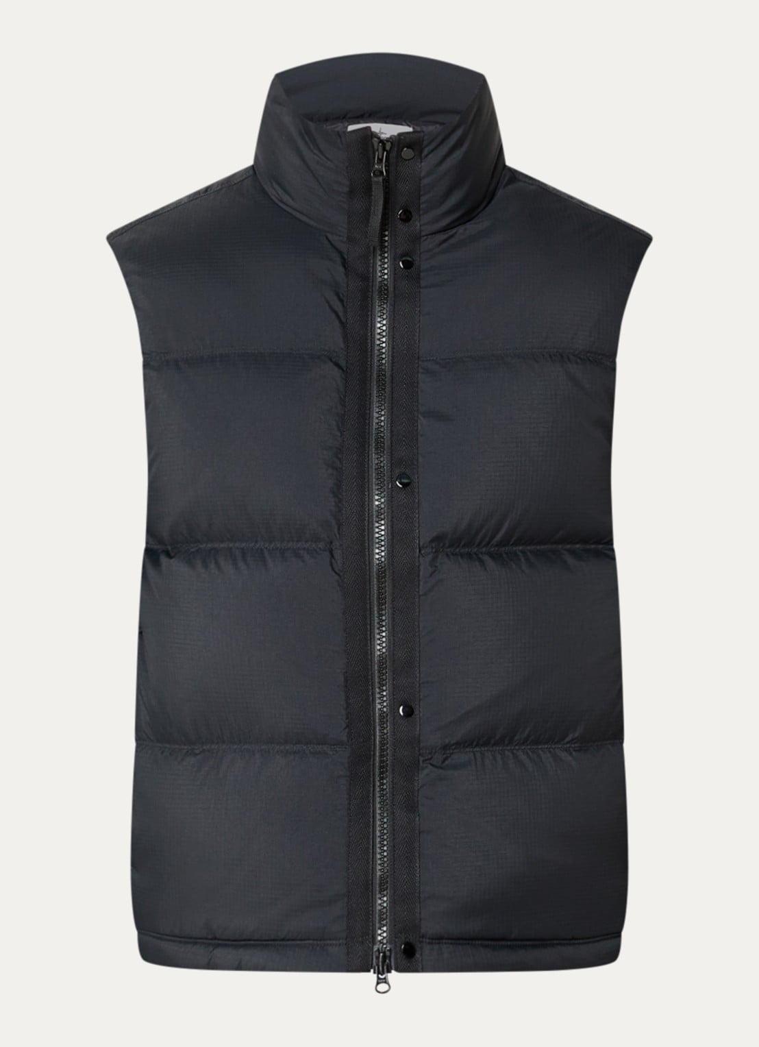 Stone Island G100004 Gewatteerde bodywarmer met donsvulling - voorkant 4 zwart