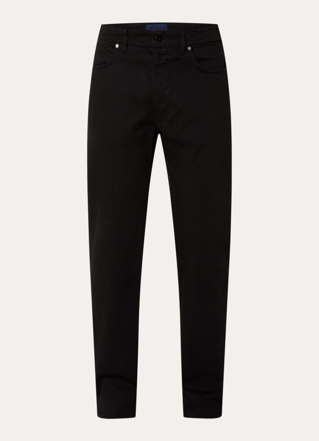 Stone Island K2S15 straight leg jeans met steekzakken - voorkant 5 zwart