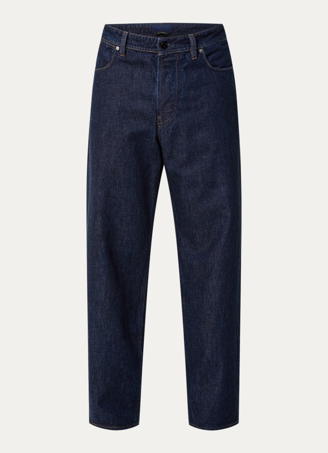 Stone Island KS215 loose fit jeans met donkere wassing - voorkant 5 donkerblauw