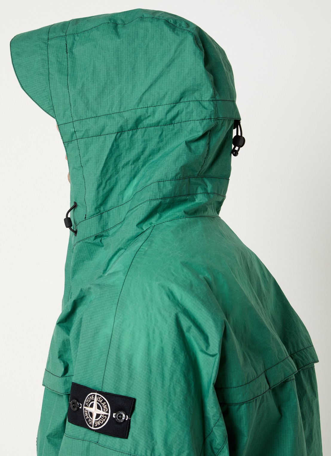Stone Island Metal Lamina Ripstop softshell jack met opgestikte zakken - detail 4 groen