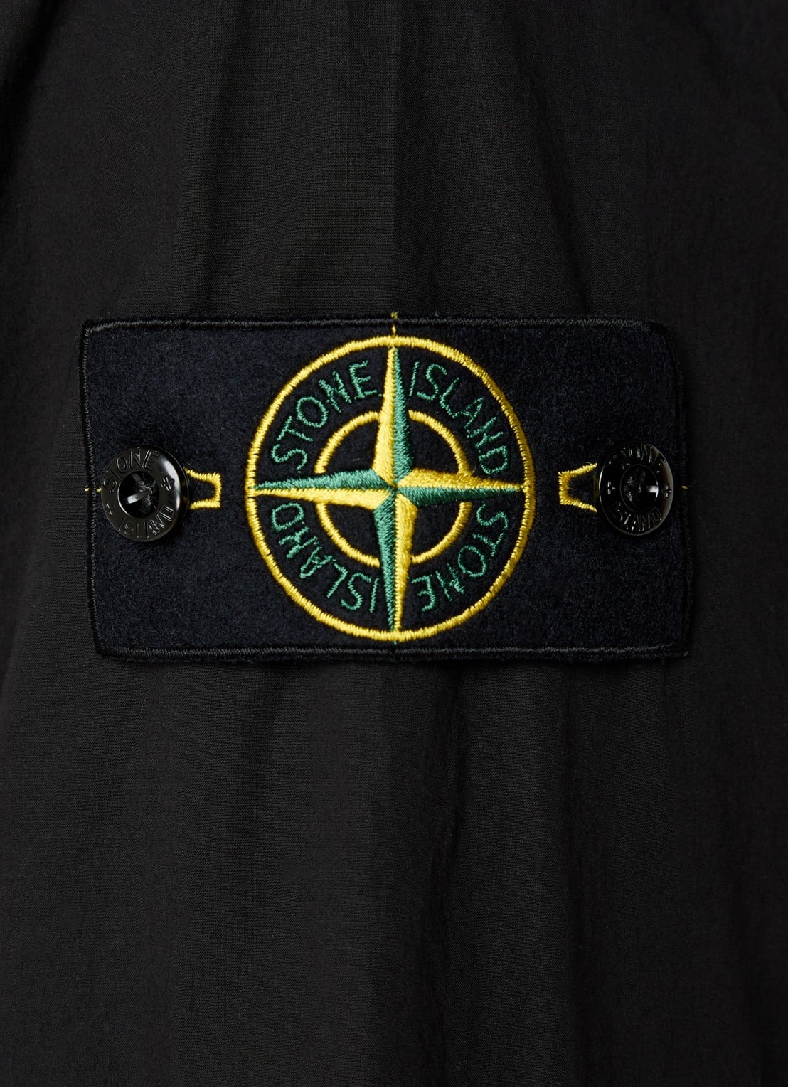 Stone Island S0003 jack met steekzakken en logo - detail 3 zwart