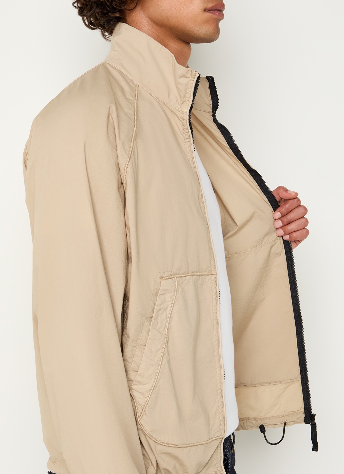 Stone Island S0003 jack met steekzakken en logo - detail 2 beige