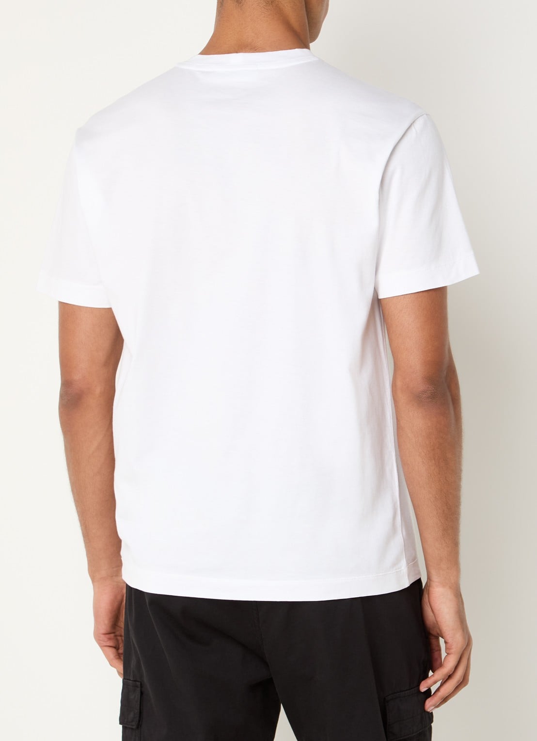 Stone Island S0013 T-shirt met logo - achterkant 5 wit