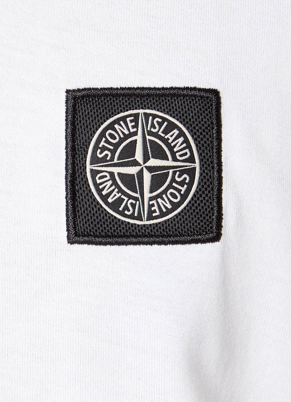 Stone Island S0013 T-shirt met logo - detail 4 wit