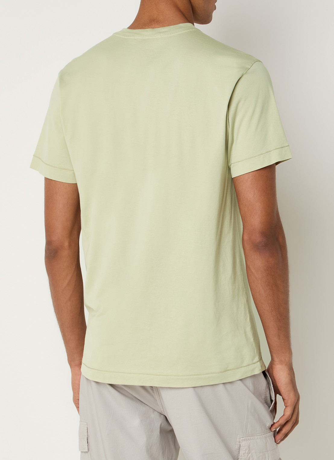 Stone Island S0013 T-shirt met logo - achterkant zand