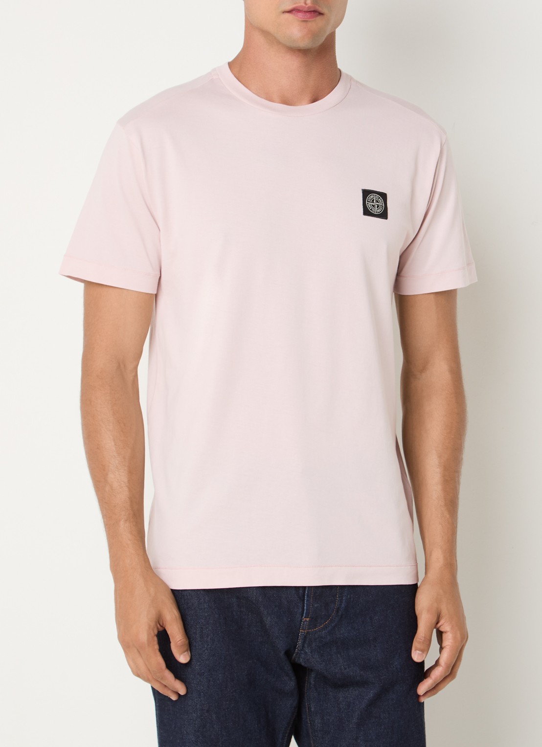 Stone Island S0013 T-shirt met logo - detail 4 roze
