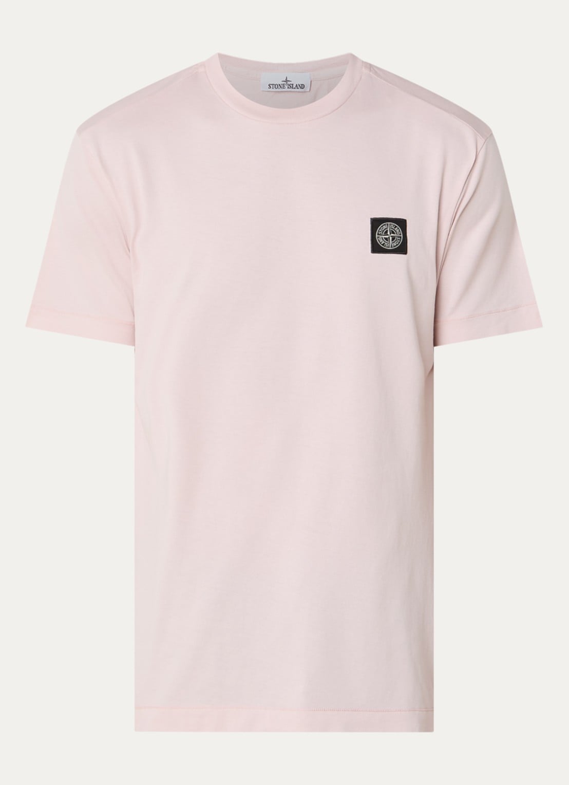 Stone Island S0013 T-shirt met logo - voorkant 2 roze