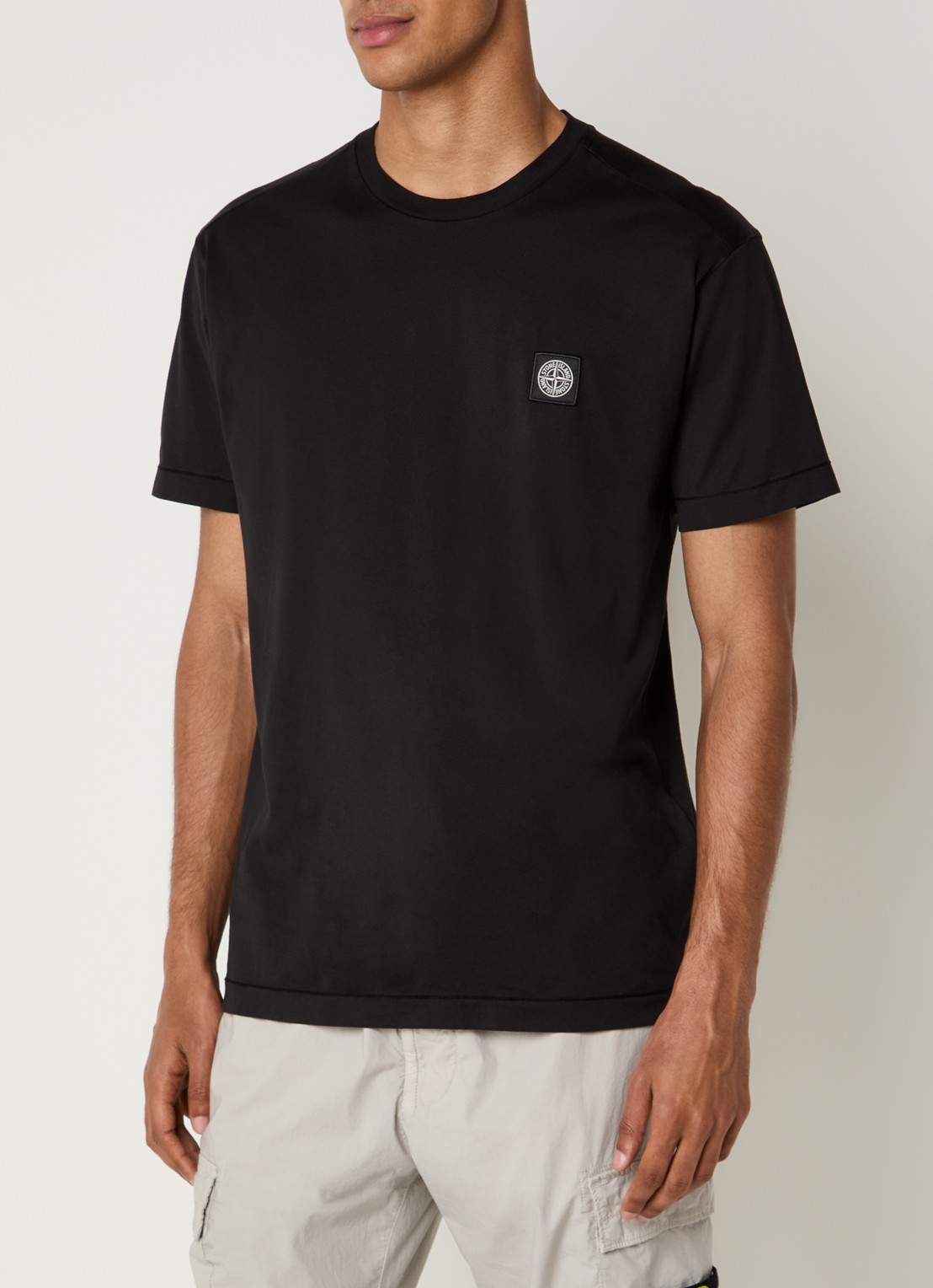 Stone Island S0013 T-shirt met logo - detail 2 donkerblauw