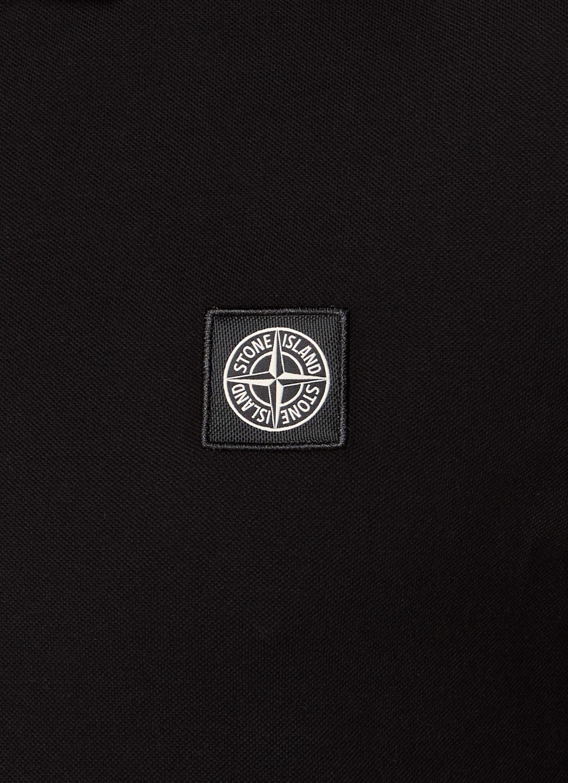 Stone Island S0017 slim fit polo met logoborduring - detail 5 zwart