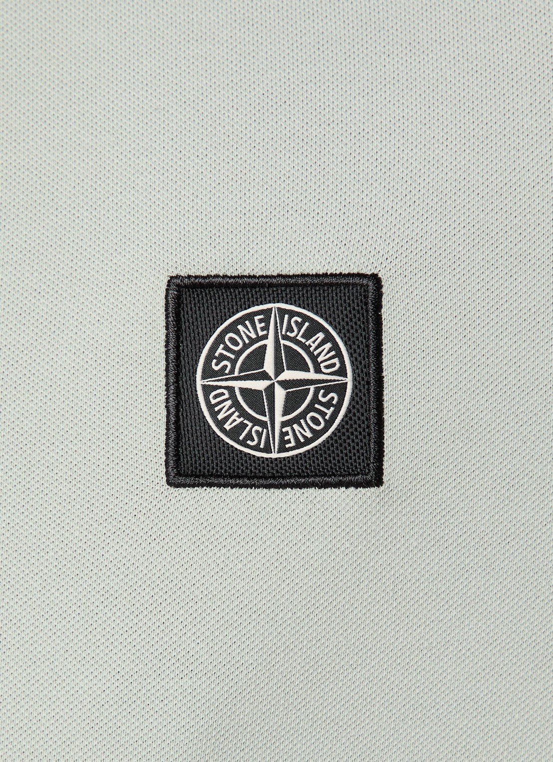 Stone Island S0017 slim fit polo met logoborduring - detail 2 lindegroen
