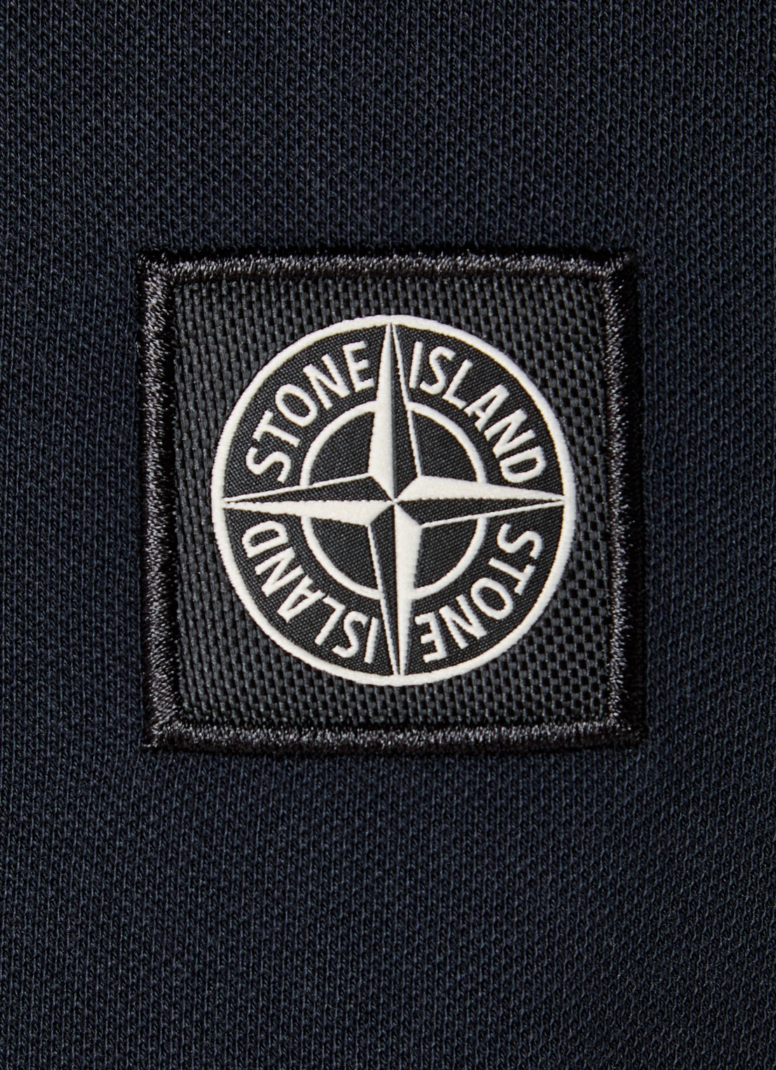 Stone Island S0018 regular fit polo met logoborduring - detail 2 donkerblauw
