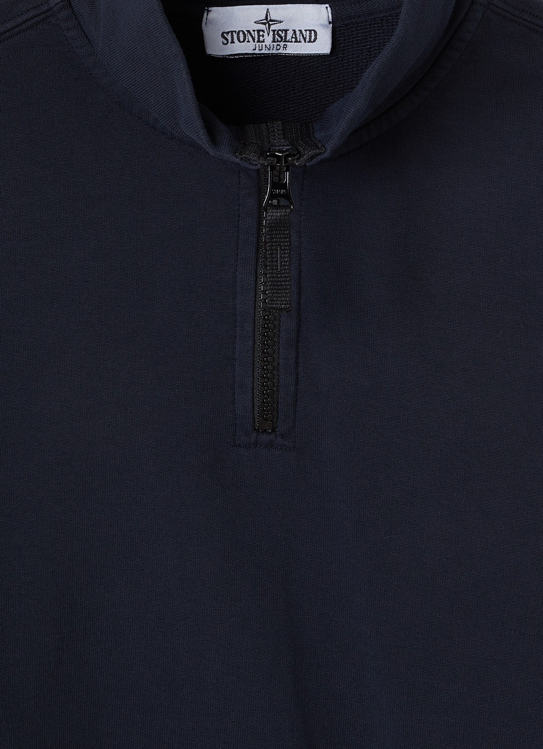 Stone Island S0040 sweater met halve rits - detail 3 donkerblauw