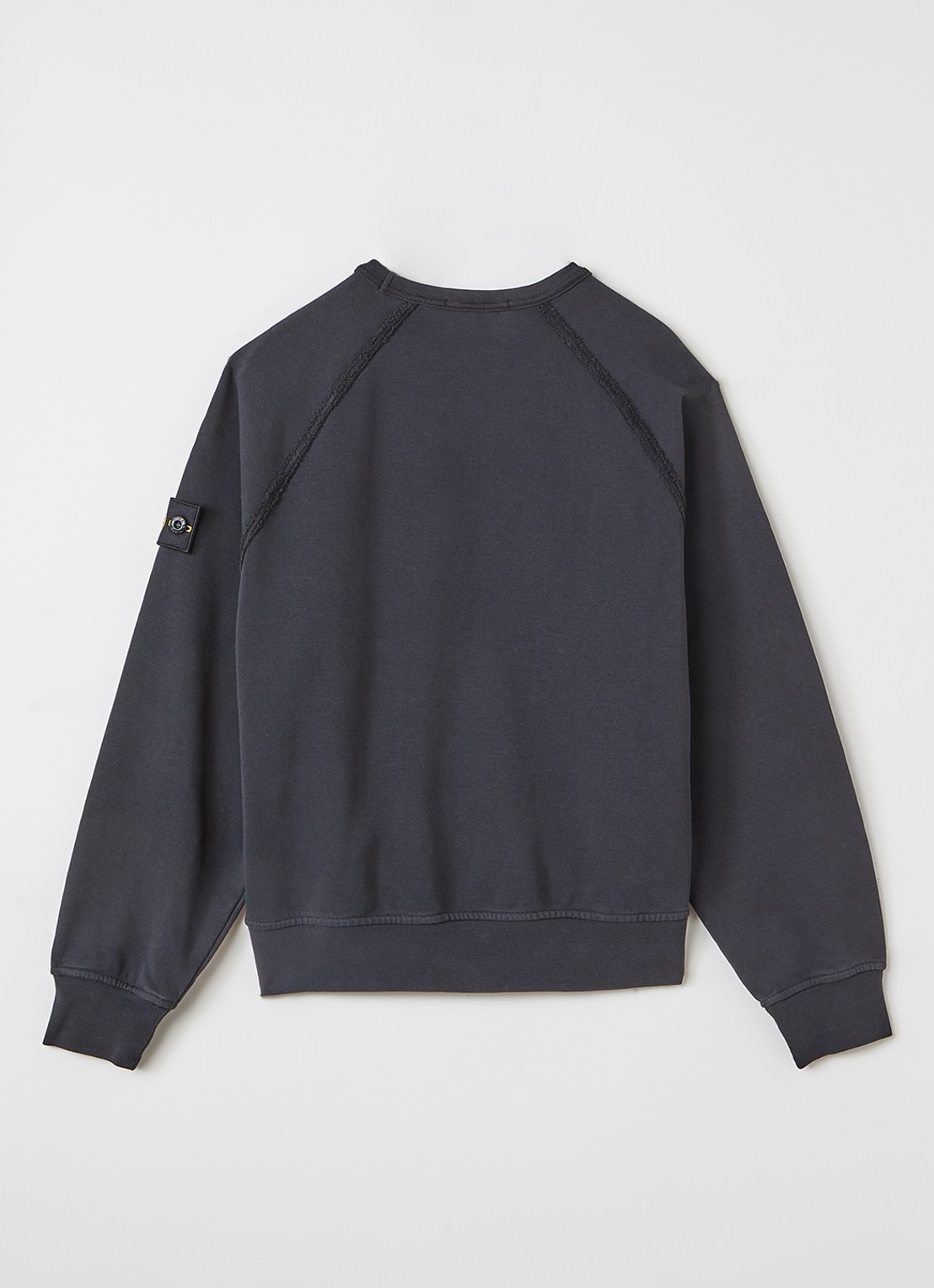 Stone Island S0040 sweater met logo - voorkant 2 zwart