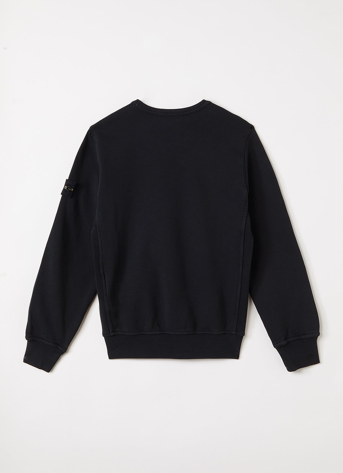 Stone Island S0040 sweater met logo - voorkant 2 zwart