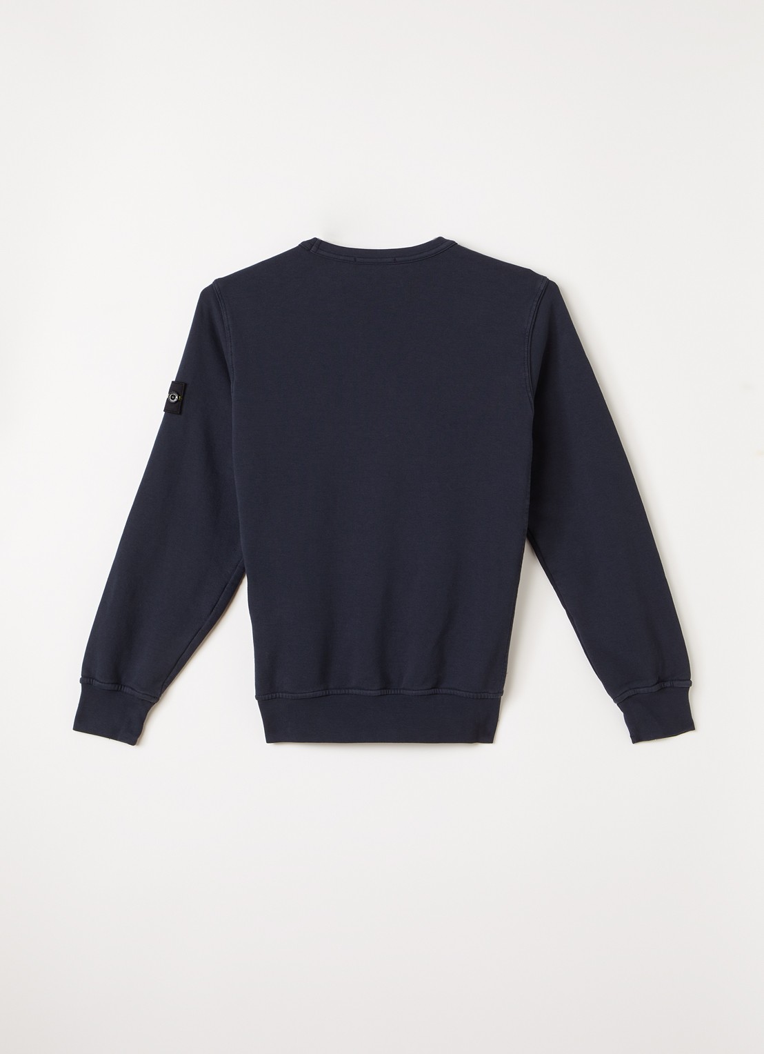 Stone Island S0040 sweater met logo - voorkant 3 donkerblauw