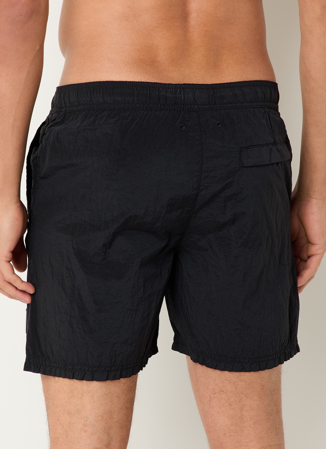 Stone Island S0043 Long zwemshorts met steekzakken - achterkant 3 zwart