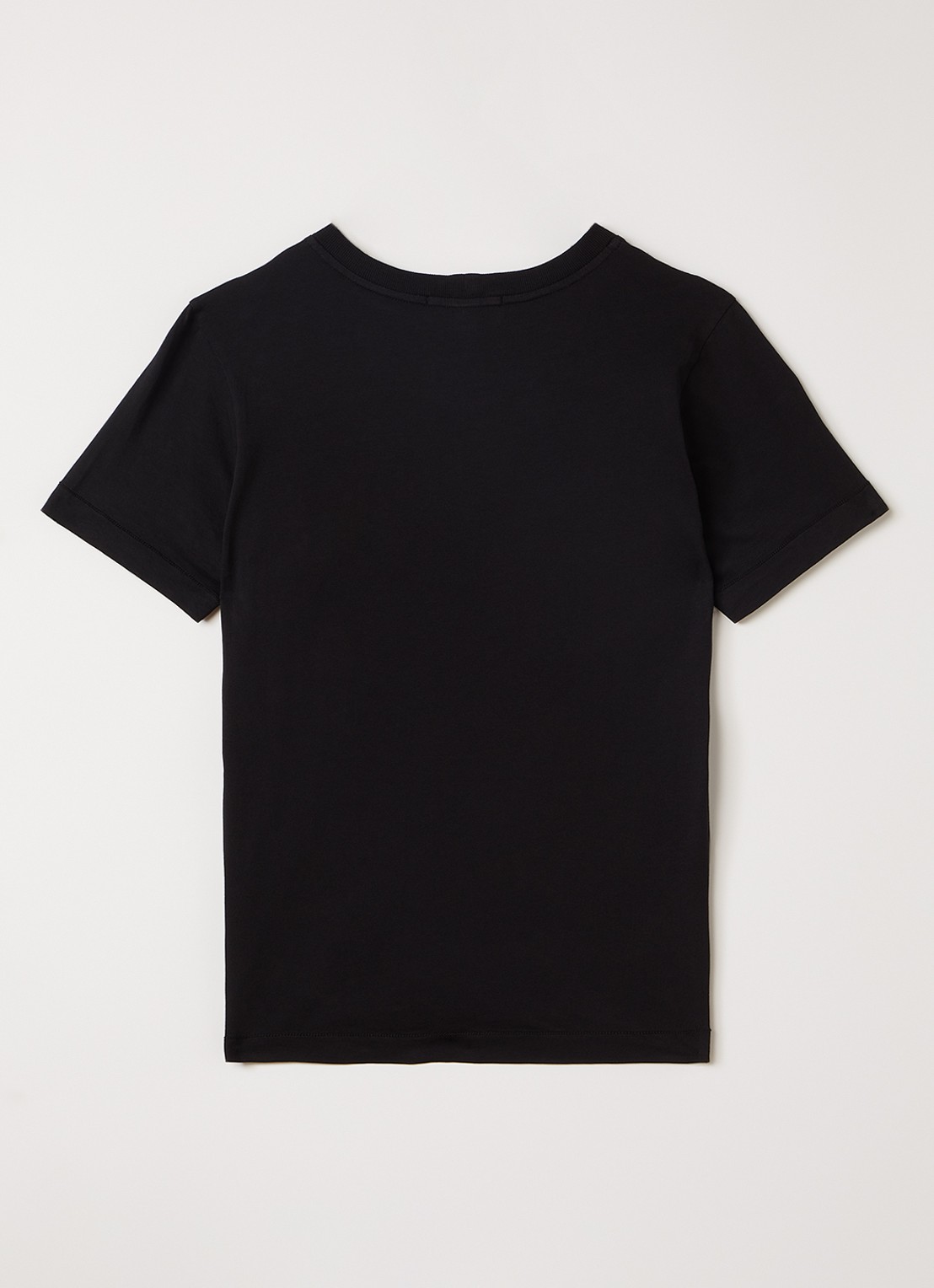 Stone Island S0047 T-shirt met logo - voorkant 2 zwart
