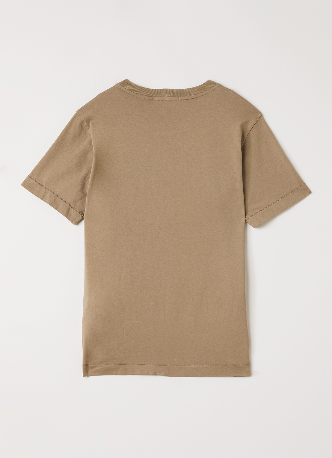 Stone Island S0047 T-shirt met logo - voorkant 2 bruin